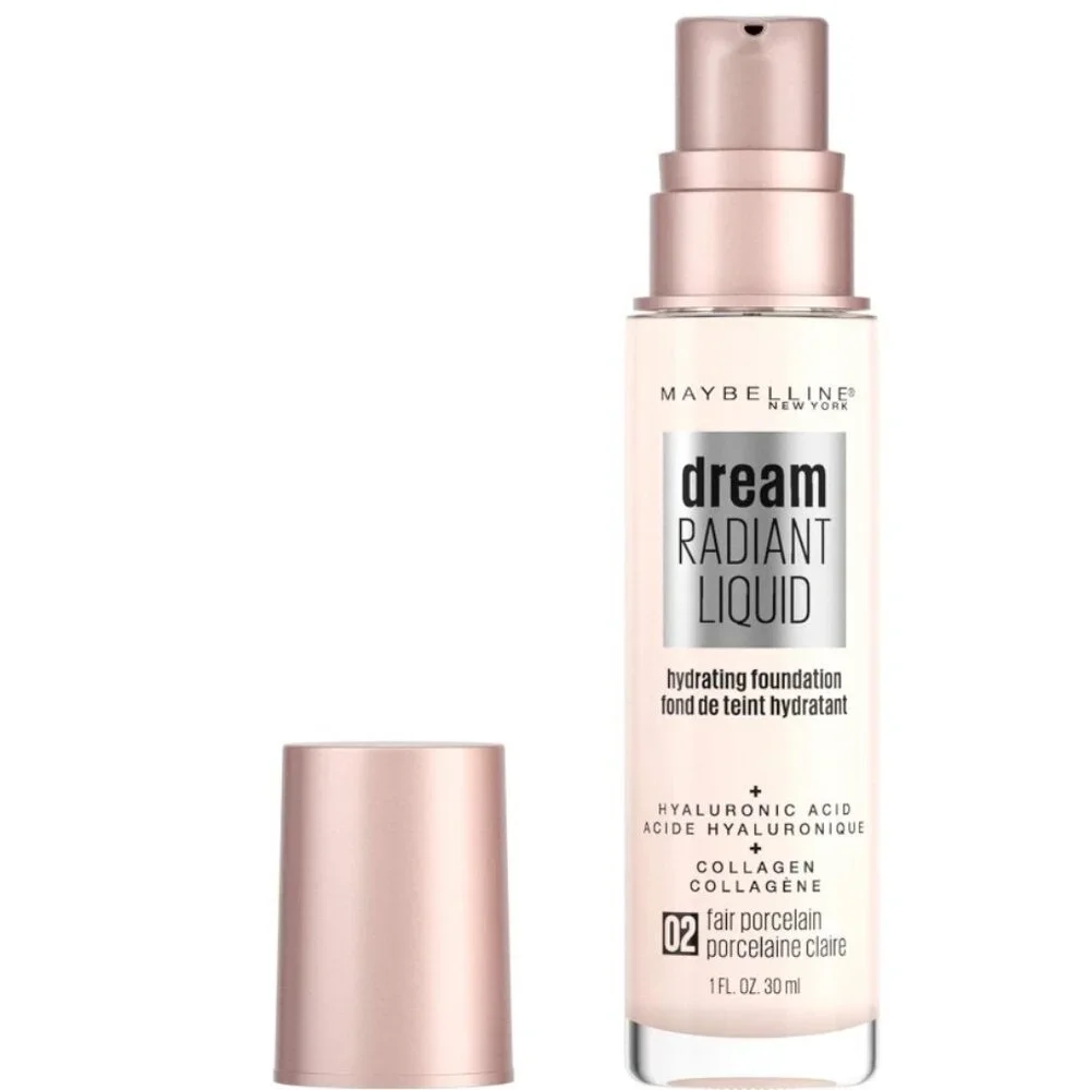 Maybelline Dream Radiant Hydrating Foundation - #02 Fair Porcelain